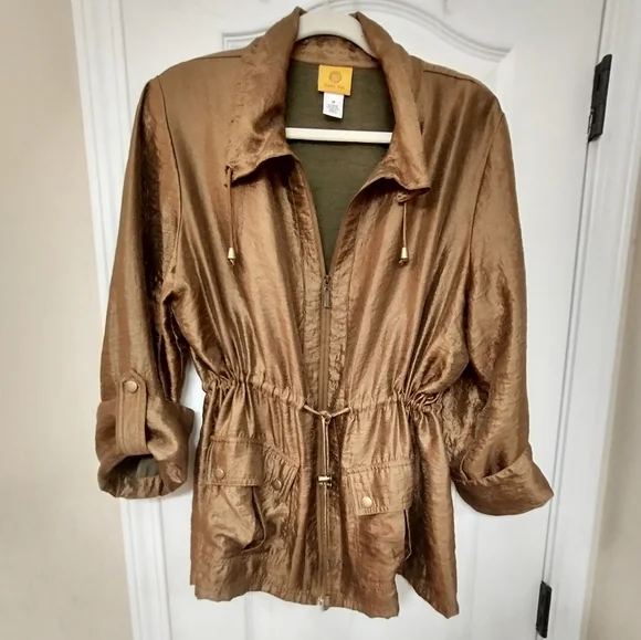 Ruby Rd Women's Metallic Bronze Jacket - Picture 2 of 13